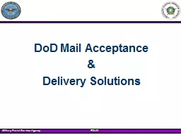 DoD Mail Acceptance  &