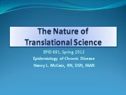 The Nature of  Translational Science