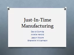 Just-In-Time Manufacturing