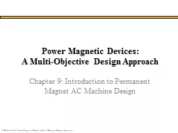 Power Magnetic Devices: A Multi-Objective