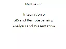 Module - V    Integration of