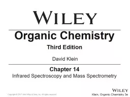 Chapter  14 Infrared Spectroscopy and Mass Spectrometry