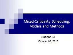 Mixed-Criticality Scheduling: