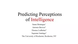 Predicting Perceptions of