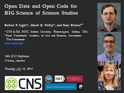 Open Data and Open Code for