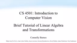 CS  4501: Introduction to