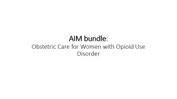 Obstetric Care for Women with