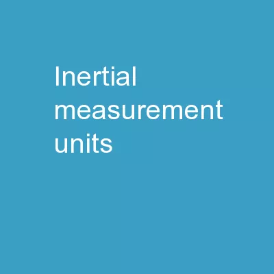 Inertial Measurement Units