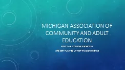 Michigan Association of Community and Adult Education