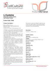 LCysteine From nonanimal source Cell Culture Tested Pr