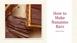 How to Make Nanaimo Bars