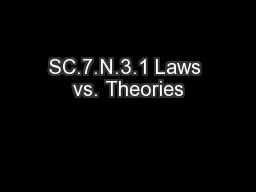 SC.7.N.3.1 Laws vs. Theories