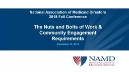 National Association of Medicaid Directors 2018 Fall Conference