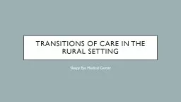 Transitions of care in the rural setting