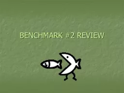 BENCHMARK  #2  REVIEW Defining an Ecosystem