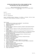 Page of  GUIDELINES FOR GRANTING SCHOLARSHIPS OF THE G