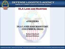 DLA Land and Maritime cFOLDERS