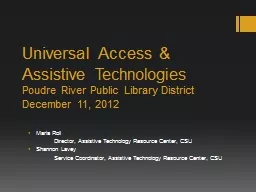 Universal Access & Assistive