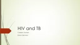 HIV and TB Colleen  Daniels