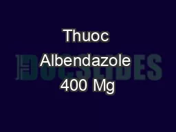 Thuoc Albendazole 400 Mg