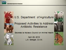 U.S. Department of  Agriculture