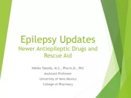 Epilepsy Updates Newer Antiepileptic Drugs and Rescue Aid