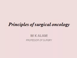 Principles of surgical oncology