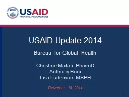 USAID Update 2014 Bureau for Global Health