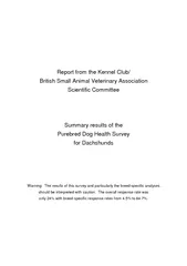 Report from the Kennel Club British Small Animal Veter