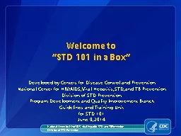 Welcome to  “STD 101 in a Box”