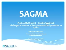 SAGMA Frost and Sullivan GIL – Health Megatrends