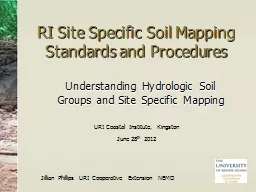 RI Site Specific Soil Mapping Standards and Procedures