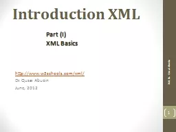 Introduction XML http://www.w3schools.com/xml/