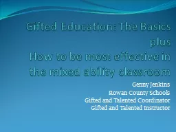 Gifted Education: The Basics