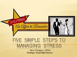 Five Simple Steps to Managing Stress