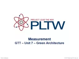 Measurement GTT – Unit 7 – Green Architecture
