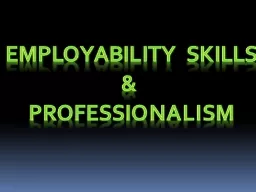 Employability Skills &