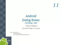 Android  Dialog Boxes AlertDialog