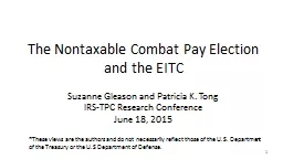 The Nontaxable Combat Pay Election and the EITC