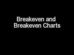 Breakeven and Breakeven Charts