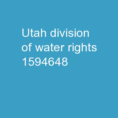 Utah Division of Water Rights