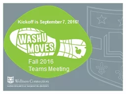 Fall 2016  Teams Meeting