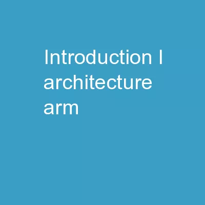 Introduction à l’architecture ARM