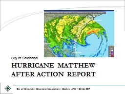 Hurricane Matthew After Action