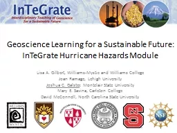 Geoscience Learning for a Sustainable Future: