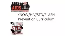 KNOW/HIV/STD/FLASH Prevention Curriculum