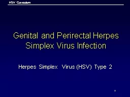 1 Genital and Perirectal Herpes