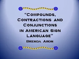 “ Compounds ,   Contractions