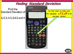 Find the  Standard Deviation of