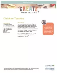 Chicken Tenders Ingredients